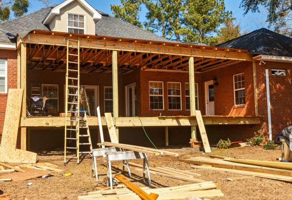 Porch Raising in Troy